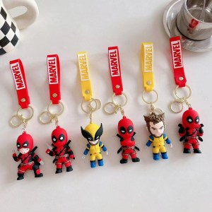 Deadpool vs Wolverine PVC Keychains 12pcs