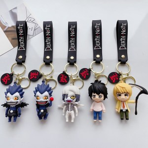 Death Note Design PVC Keychains 12pcs