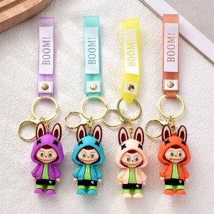 Labubu Hoodie 3d Keychain (Pack of 12)