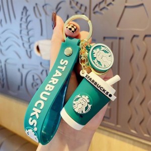 Starbucks Green Glass 3D Keychain (12pcs Packet)