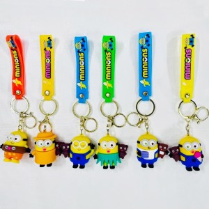 Minion 6 Design Set 3D Keychain  (12 Piece in Packet-)