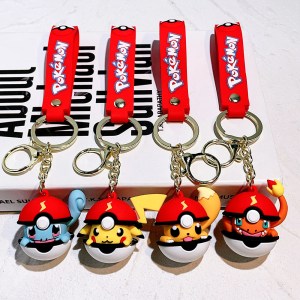 Pokemon’s with Balls PVC Keychain 12pcs
