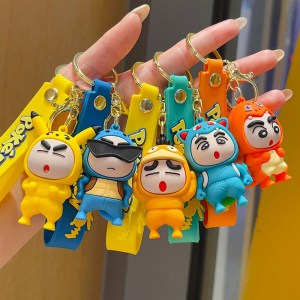 Shinchan x Pokemon PVC Keychain 12pcs