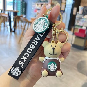 Brown Teddy 3D Keychain Pack of 12pcs