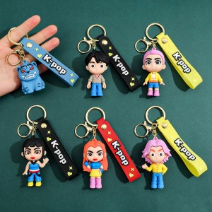 Demon Hunter KPop PVC Keychains 12pcs