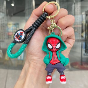 Green Spiderman 3D Keychains Pack of 12pcs