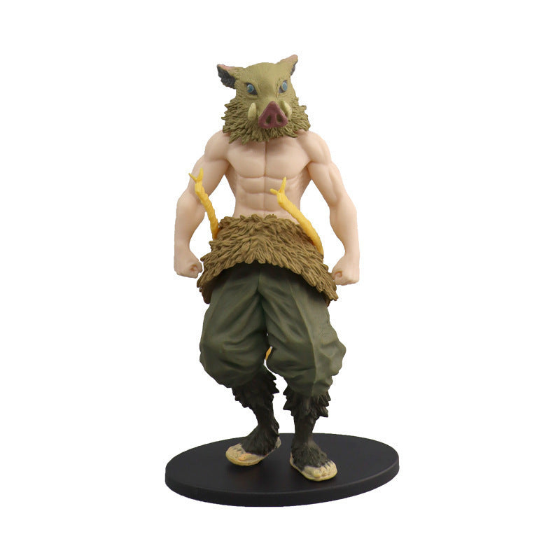 5Pcs Inosuke Mask Standing Figure