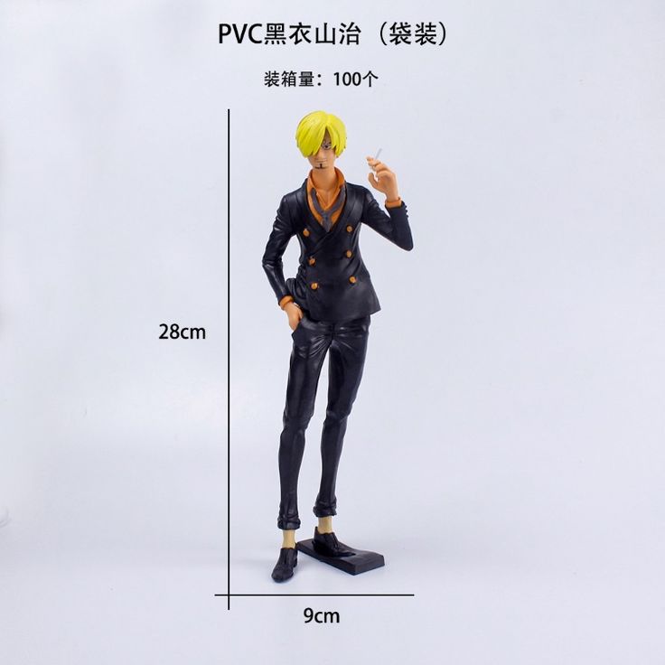 Sanji Black Coat 28 Cm