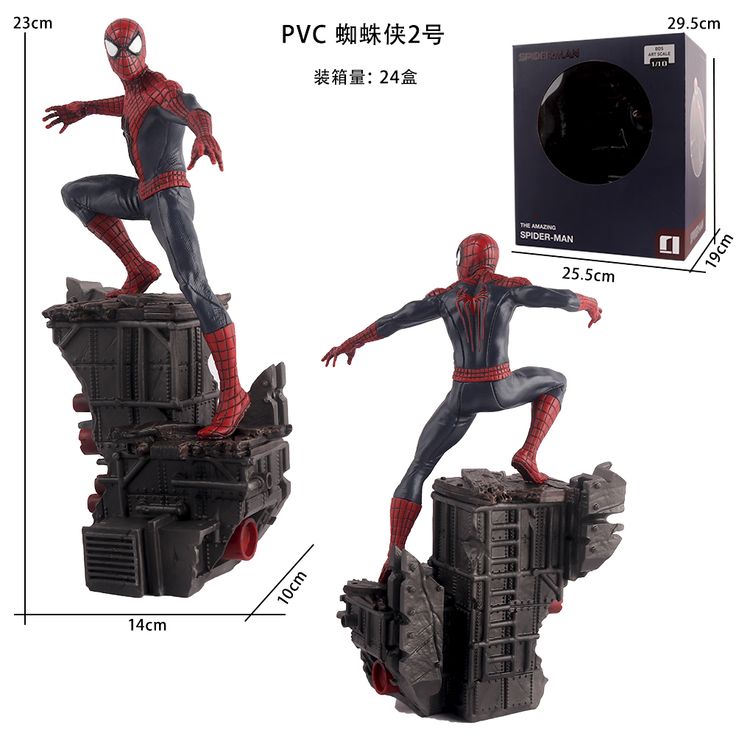 Amazing Spidy Art Scale Deluxe Statue 1 10 Rubble Themed Base