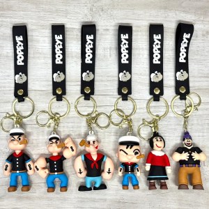 Popeye 3d Keychains pack of 12pcs