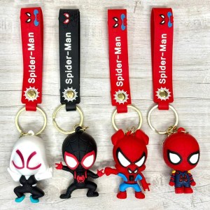 Spiderman 4 Models 3D Keychains Pack of 12pcs