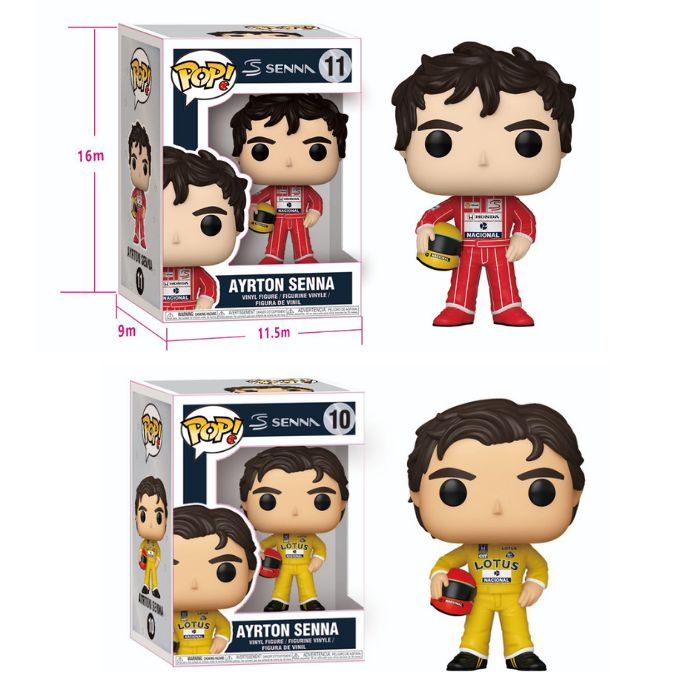 2 Pcs F1 Ayrton Senna Pop Set