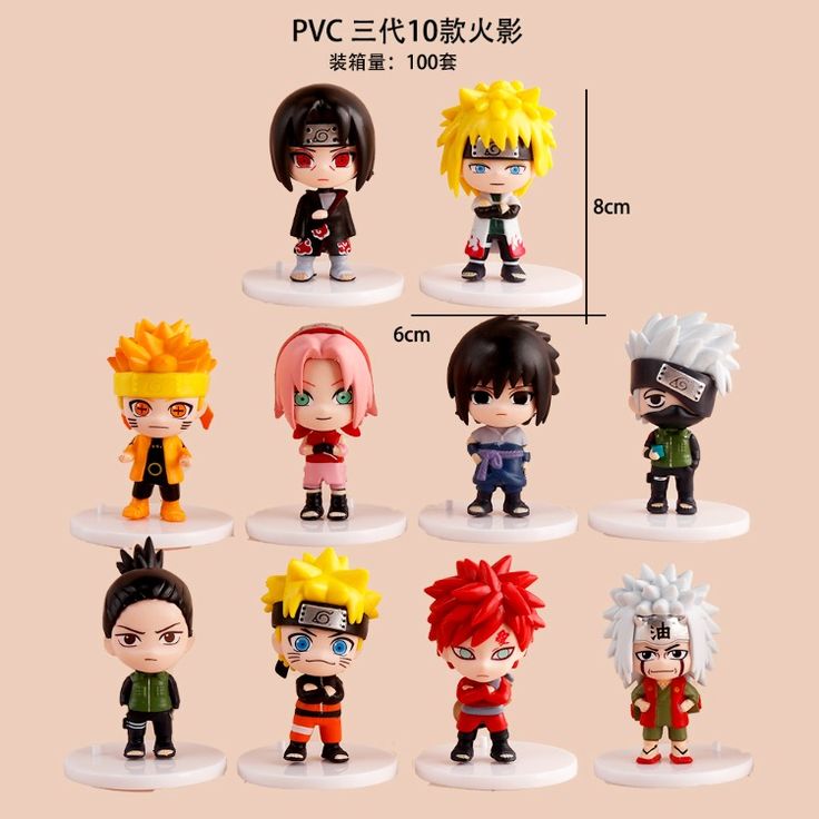 10Pcs Natuto Figures
