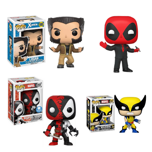 2Pcs Deadpool Funny Pop