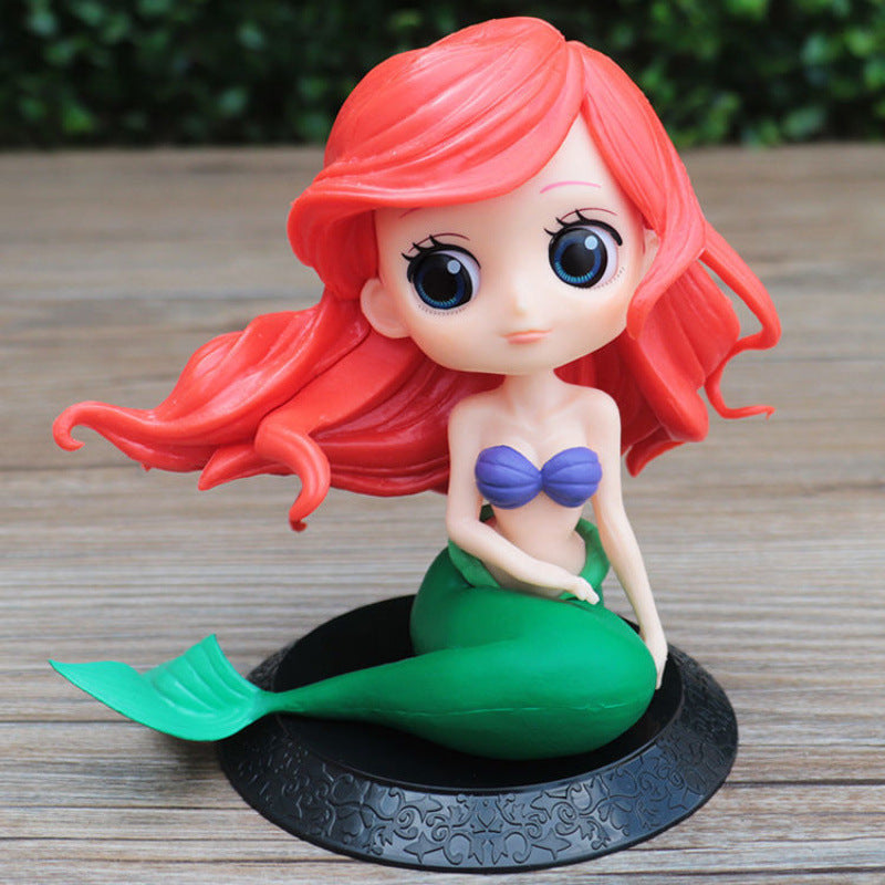 2Pcs Mermaid Sitting Q Posket