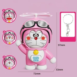 Pink Doraemon Face Changing Keychain (Pack of 12)