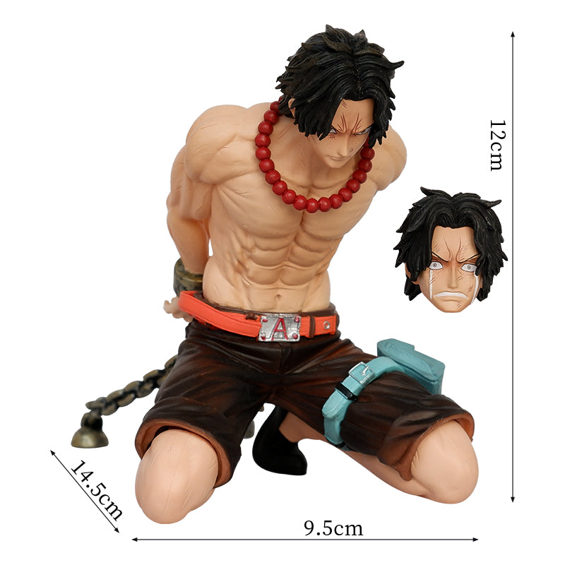 New One Piece Ace Tied Hand Handcuff Figure Copy