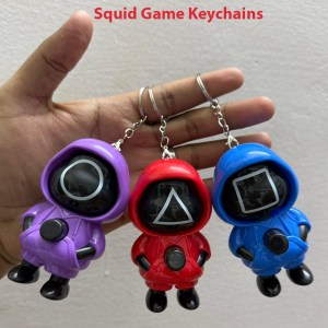 Squid Game Mix Face Changing Keychain (Pack of 12)
