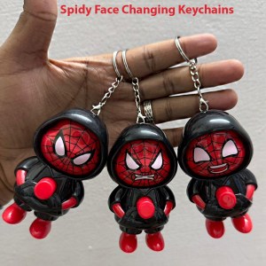 Spider New Face Changing Keychain (Pack of 12)