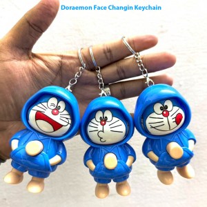 Blue Doraemon Face Changing Keychain (Pack of 12)