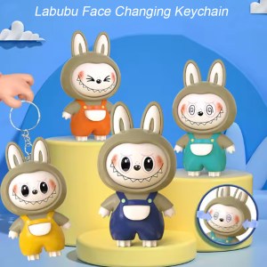 Labubu Face Changing Keychain (Pack of 12)