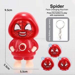 Spider Face Changing Keychain (Pack of 12)