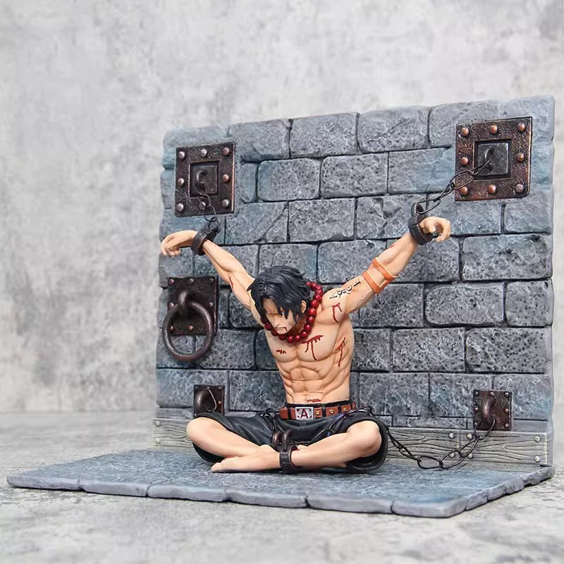 Ace Luffy One Piece Jail Scene Prisoner