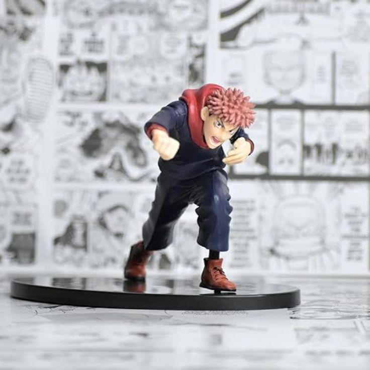 Yuji Punch Jujutsu Kaisen Red Hair Figure