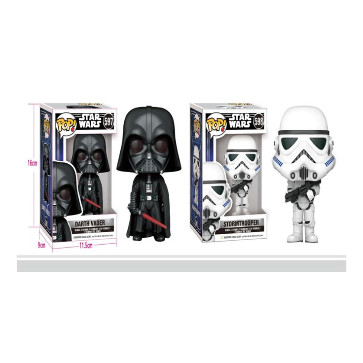 Set Of 2 Starwar Fun Pop Figure