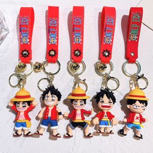 Luffy 5 Models 3D Keychains Pack of 12pcs