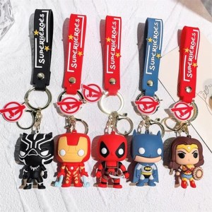 Superhero 5 Model 3d Keychain (Set of 12Pcs)